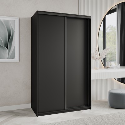 Szafa Przesuwna NISSE 120 cm Szafa Dwudrzwiowa z Szufladami