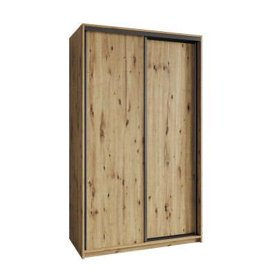 Szafa Przesuwna NISSE 120 cm Szafa Dwudrzwiowa z Szufladami