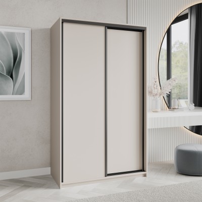 Szafa Przesuwna NISSE 120 cm Szafa Dwudrzwiowa z Szufladami