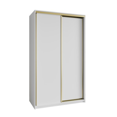 Szafa Przesuwna NISSE 120 cm Szafa Dwudrzwiowa z Szufladami