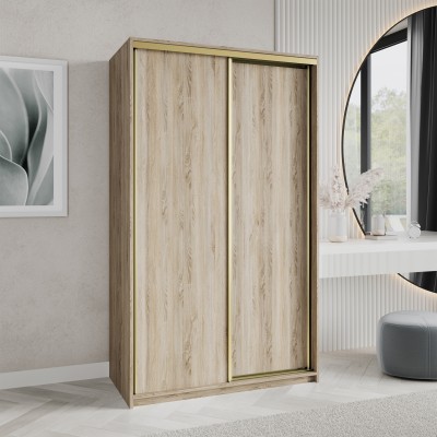 Szafa Przesuwna NISSE 120 cm Szafa Dwudrzwiowa z Szufladami