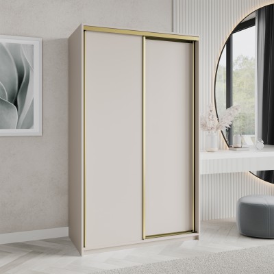 Szafa Przesuwna NISSE 120 cm Szafa Dwudrzwiowa z Szufladami