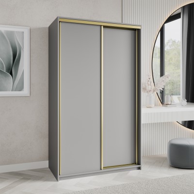 Szafa Przesuwna NISSE 120 cm Szafa Dwudrzwiowa z Szufladami