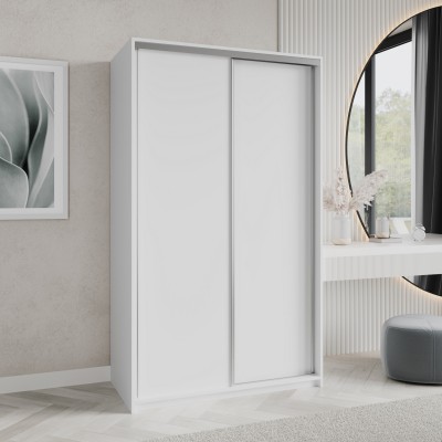 Szafa Przesuwna NISSE 120 cm Szafa Dwudrzwiowa z Szufladami