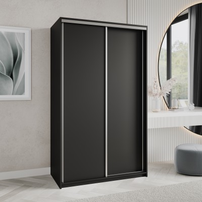 Szafa Przesuwna NISSE 120 cm Szafa Dwudrzwiowa z Szufladami