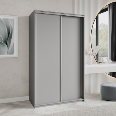 Szafa Przesuwna NISSE 120 cm Szafa Dwudrzwiowa z Szufladami