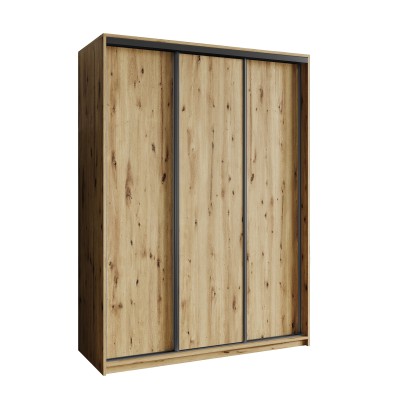 Szafa Przesuwna NISSE 150 cm Szafa Trzydrzwiowa z Szufladami