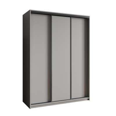 Szafa Przesuwna NISSE 150 cm Szafa Trzydrzwiowa z Szufladami