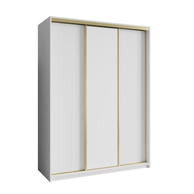 Szafa Przesuwna NISSE 150 cm Szafa Trzydrzwiowa z Szufladami