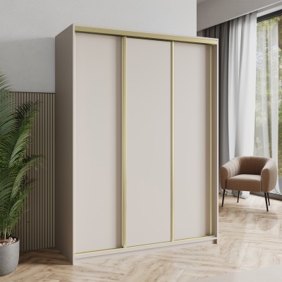 Szafa Przesuwna NISSE 150 cm Szafa Trzydrzwiowa z Szufladami