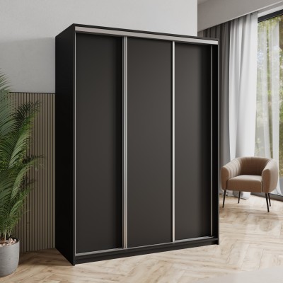 Szafa Przesuwna NISSE 150 cm Szafa Trzydrzwiowa z Szufladami