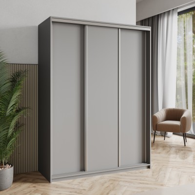 Szafa Przesuwna NISSE 150 cm Szafa Trzydrzwiowa z Szufladami