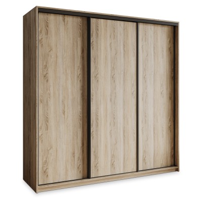 Szafa Przesuwna NISSE 200 cm Szafa Trzydrzwiowa z Szufladami