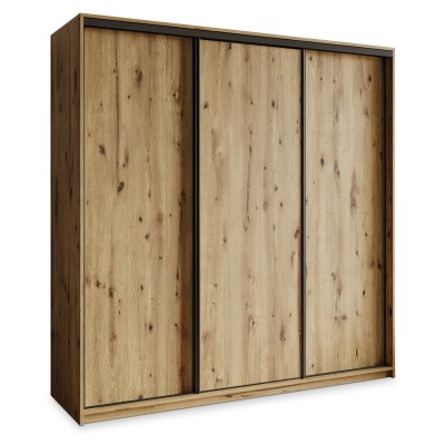 Szafa Przesuwna NISSE 200 cm Szafa Trzydrzwiowa z Szufladami