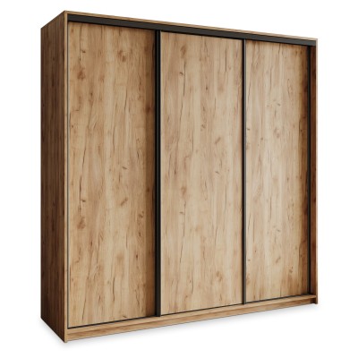 Szafa Przesuwna NISSE 200 cm Szafa Trzydrzwiowa z Szufladami