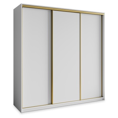 Szafa Przesuwna NISSE 200 cm Szafa Trzydrzwiowa z Szufladami