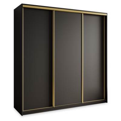 Szafa Przesuwna NISSE 200 cm Szafa Trzydrzwiowa z Szufladami