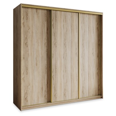 Szafa Przesuwna NISSE 200 cm Szafa Trzydrzwiowa z Szufladami