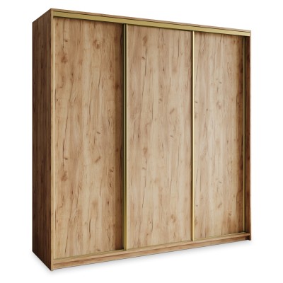 Szafa Przesuwna NISSE 200 cm Szafa Trzydrzwiowa z Szufladami