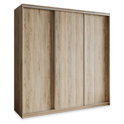 Szafa Przesuwna NISSE 200 cm Szafa Trzydrzwiowa z Szufladami