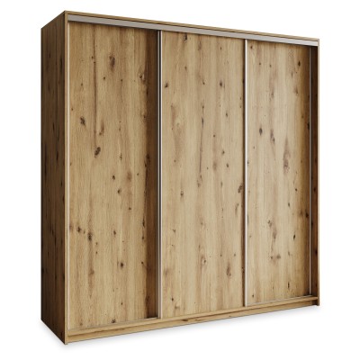 Szafa Przesuwna NISSE 200 cm Szafa Trzydrzwiowa z Szufladami