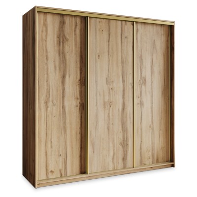 Szafa Przesuwna NISSE 200 cm Szafa Trzydrzwiowa z Szufladami