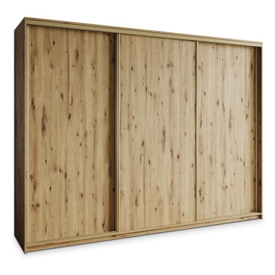 Szafa Przesuwna NISSE 270 cm Szafa Trzydrzwiowa z Szufladami