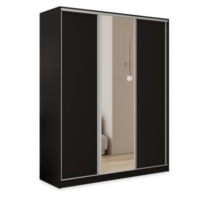 Szafa Przesuwna TARI 150 cm z Lustrem Szafa Trzydrzwiowa z Szufladami