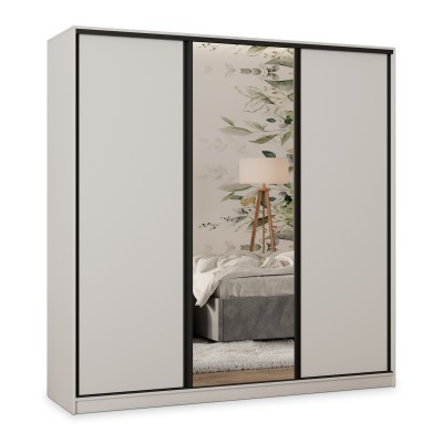 Szafa Przesuwna TARI 180 cm z Lustrem Szafa Trzydrzwiowa z Szufladami