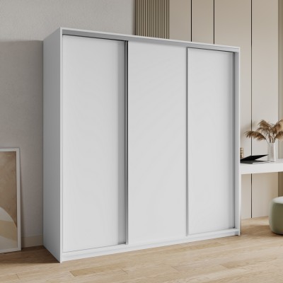 Szafa Przesuwna NISSE 180 cm Szafa Trzydrzwiowa z Szufladami