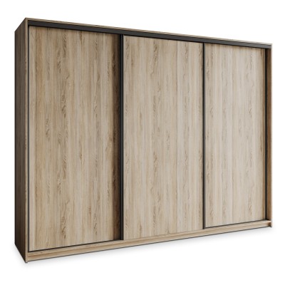 Szafa Przesuwna NISSE 250 cm Szafa Trzydrzwiowa z Szufladami