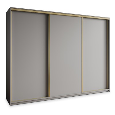 Szafa Przesuwna NISSE 250 cm Szafa Trzydrzwiowa z Szufladami