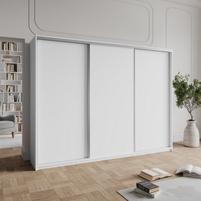 Szafa Przesuwna NISSE 250 cm Szafa Trzydrzwiowa z Szufladami