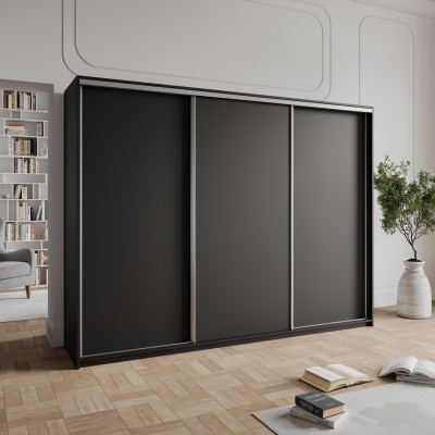 Szafa Przesuwna NISSE 250 cm Szafa Trzydrzwiowa z Szufladami