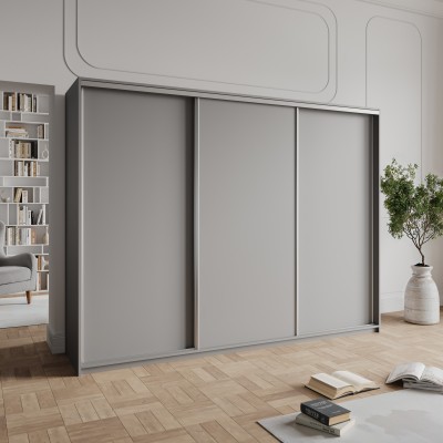 Szafa Przesuwna NISSE 250 cm Szafa Trzydrzwiowa z Szufladami