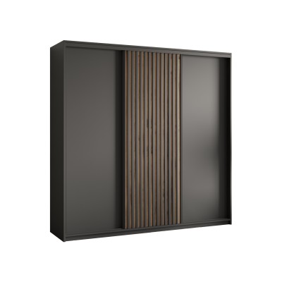 Szafa Przesuwna VONTE 180 cm Szafa Trzydrzwiowa z Szufladami