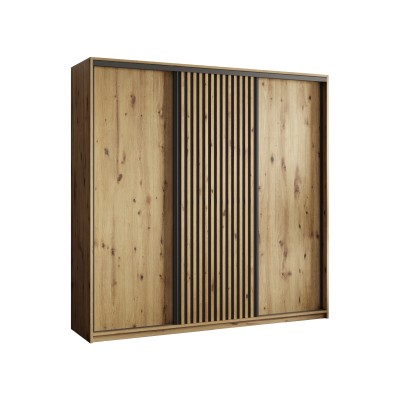 Szafa Przesuwna VONTE 180 cm Szafa Trzydrzwiowa z Szufladami