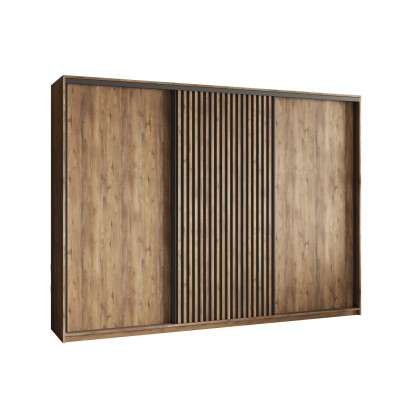 Szafa Przesuwna VONTE 250 cm Szafa Trzydrzwiowa z Szufladami