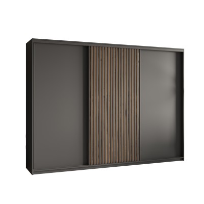 Szafa Przesuwna VONTE 270 cm Szafa Trzydrzwiowa z Szufladami