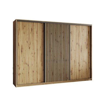 Szafa Przesuwna VONTE 270 cm Szafa Trzydrzwiowa z Szufladami