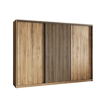 Szafa Przesuwna VONTE 270 cm Szafa Trzydrzwiowa z Szufladami