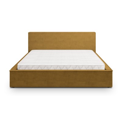 Łóżko tapicerowane CELORA – Tkanina sztruksowa – kolor: Poso