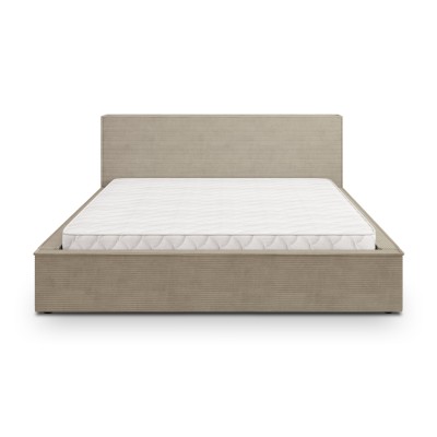 Łóżko tapicerowane CELORA – Tkanina sztruksowa – kolor: Poso