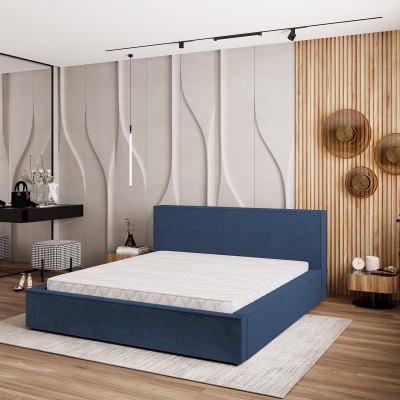 Łóżko tapicerowane CELORA – Tkanina sztruksowa – kolor: Poso