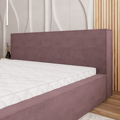 Łóżko tapicerowane CELORA – Tkanina sztruksowa – kolor: Poso