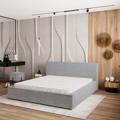 Łóżko tapicerowane CELORA – Tkanina sztruksowa – kolor: Poso