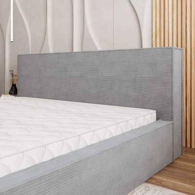 Łóżko tapicerowane CELORA – Tkanina sztruksowa – kolor: Poso