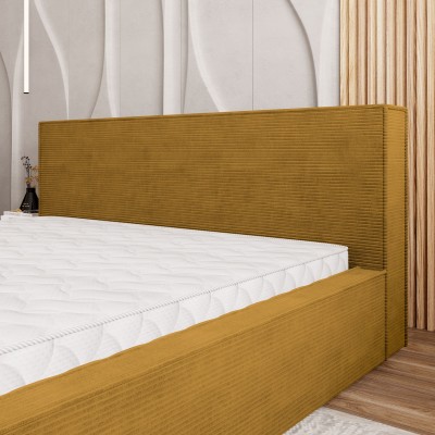 Łóżko tapicerowane CELORA – Tkanina sztruksowa – kolor: Poso