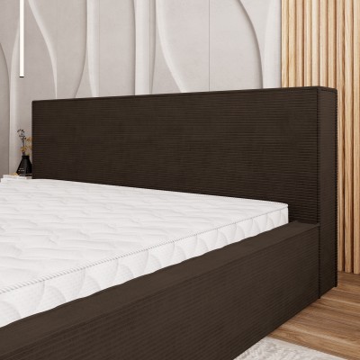 Łóżko tapicerowane CELORA – Tkanina sztruksowa – kolor: Poso