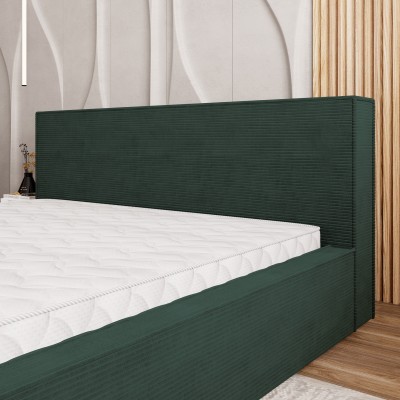 Łóżko tapicerowane CELORA – Tkanina sztruksowa – kolor: Poso